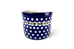 D52 Bunzlau Kruidenpot/ Lepelpot 70X Flower Tendril Lepelpot, utensil, kruidenpot